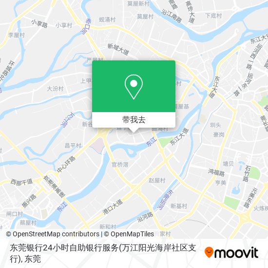 东莞银行24小时自助银行服务(万江阳光海岸社区支行)地图