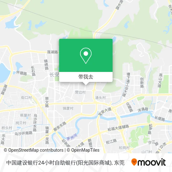 中国建设银行24小时自助银行(阳光国际商城)地图