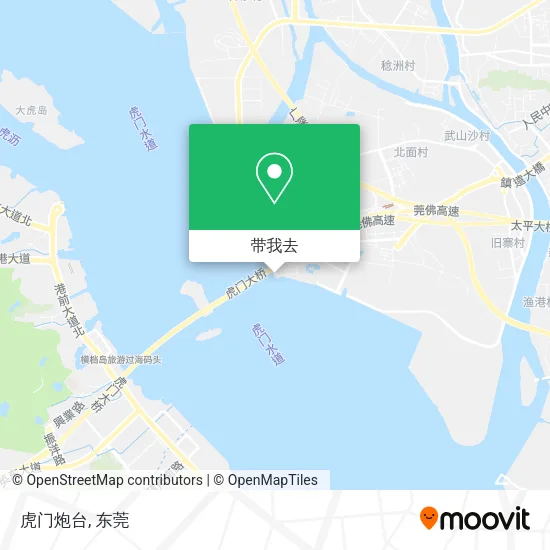 虎门炮台地图