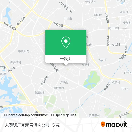大朗镇广东豪美装饰公司地图