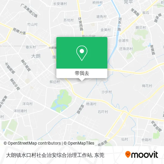 大朗镇水口村社会治安综合治理工作站地图