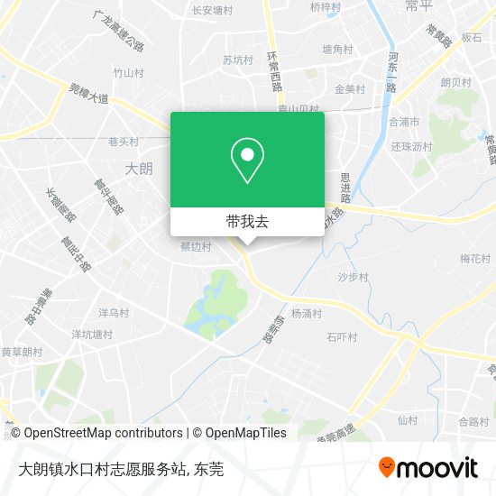 大朗镇水口村志愿服务站地图