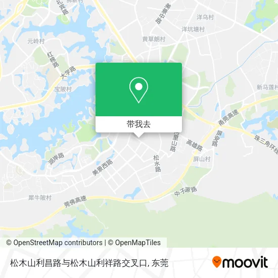 松木山利昌路与松木山利祥路交叉口地图