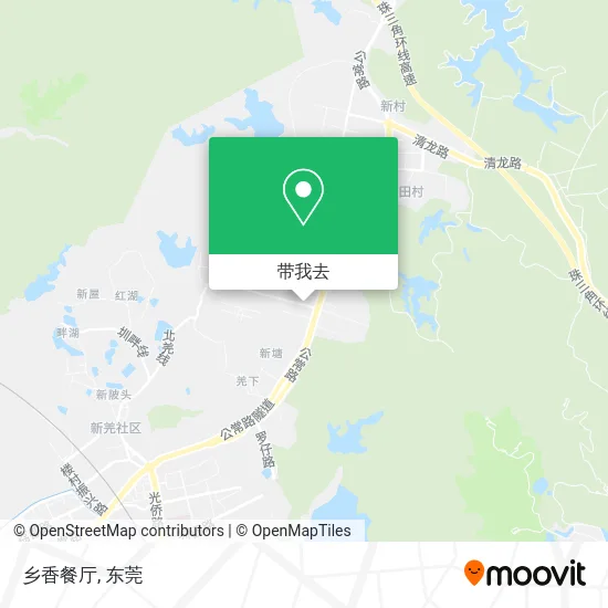 乡香餐厅地图