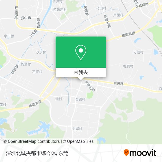 深圳北城央都市综合体地图