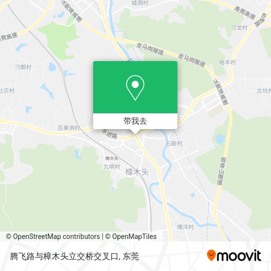 腾飞路与樟木头立交桥交叉口地图