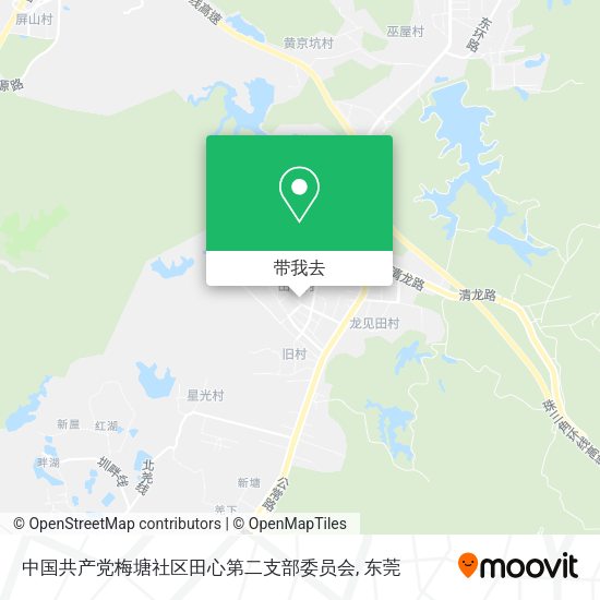 中国共产党梅塘社区田心第二支部委员会地图
