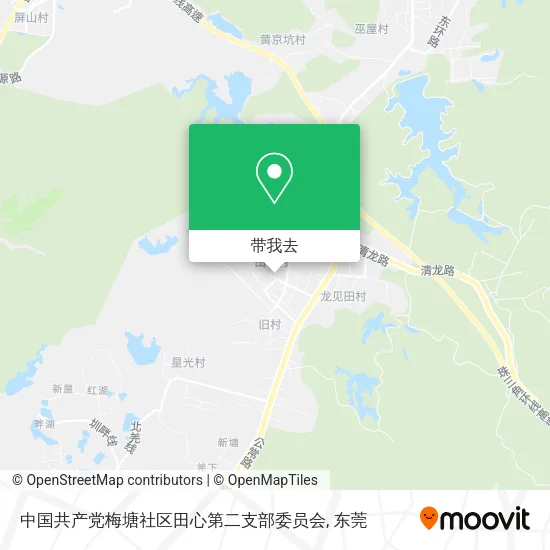 中国共产党梅塘社区田心第二支部委员会地图