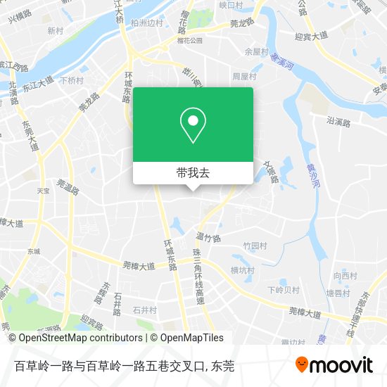 百草岭一路与百草岭一路五巷交叉口地图