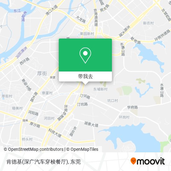 肯德基(深广汽车穿梭餐厅)地图