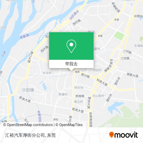 汇裕汽车厚街分公司地图