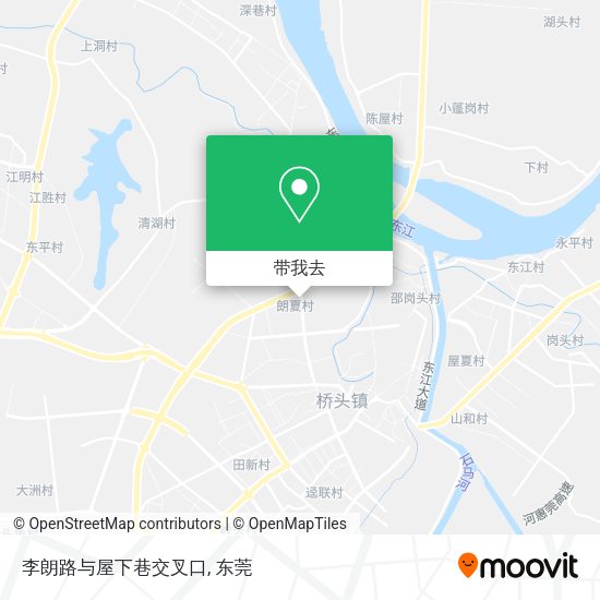 李朗路与屋下巷交叉口地图