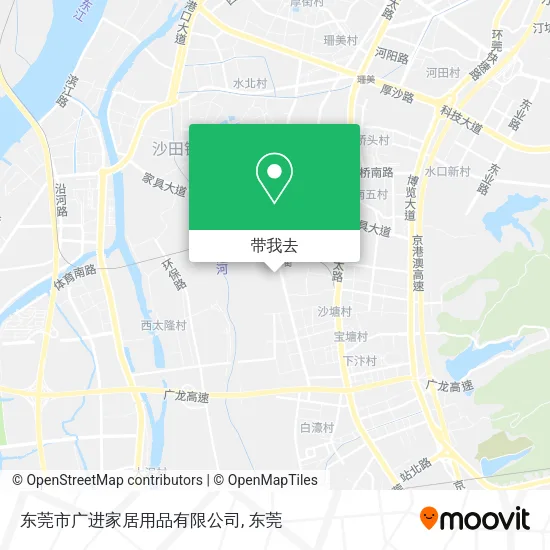 东莞市广进家居用品有限公司地图