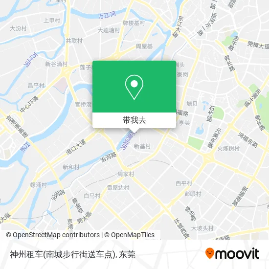 神州租车(南城步行街送车点)地图