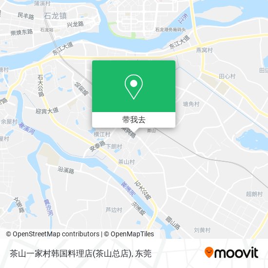 茶山一家村韩国料理店(茶山总店)地图