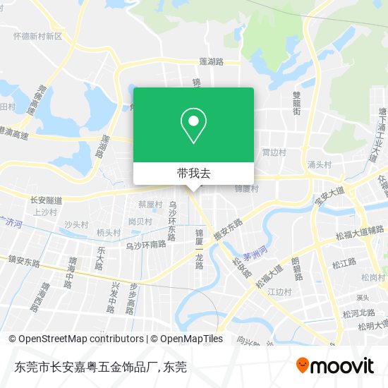 东莞市长安嘉粤五金饰品厂地图