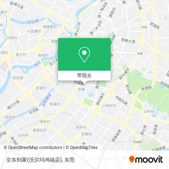 京东到家(沃尔玛鸿福店)地图
