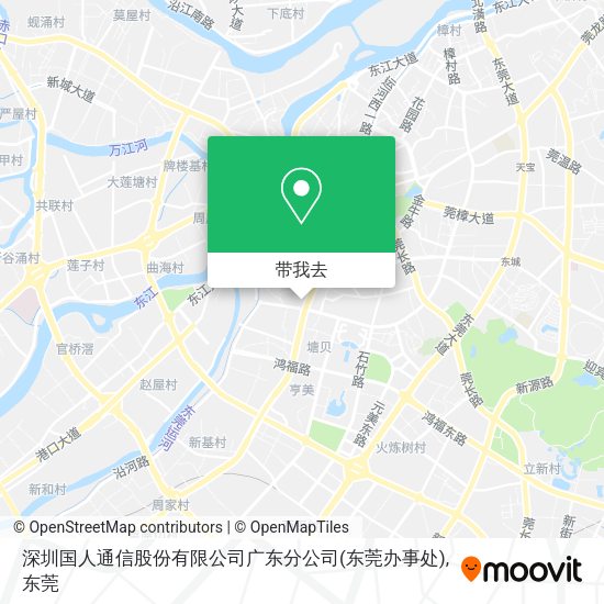 深圳国人通信股份有限公司广东分公司(东莞办事处)地图