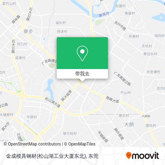 金成模具钢材(松山湖工业大厦东北)地图
