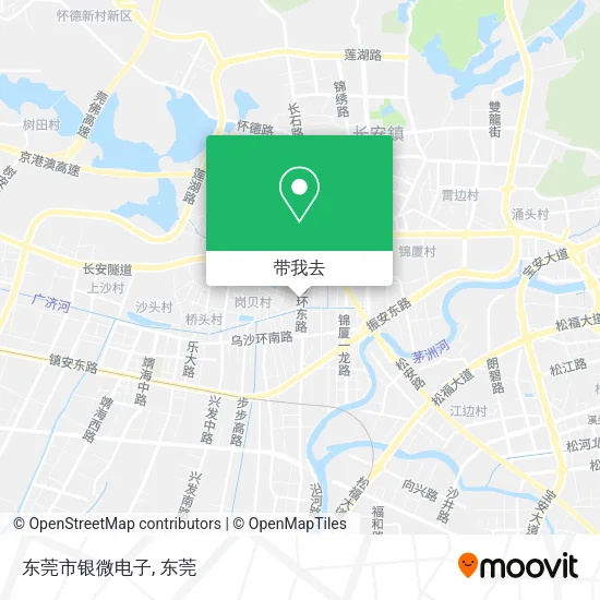 东莞市银微电子地图