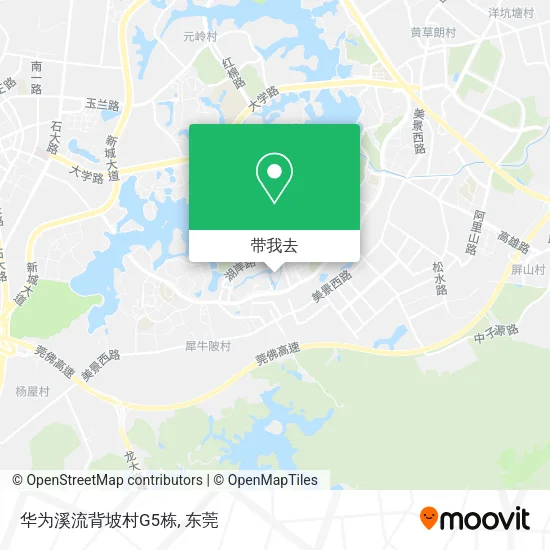 华为溪流背坡村G5栋地图
