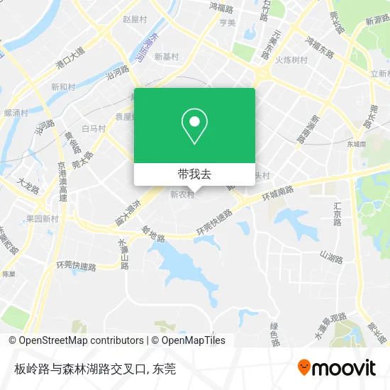 板岭路与森林湖路交叉口地图