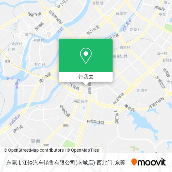东莞市江铃汽车销售有限公司(南城店)-西北门地图
