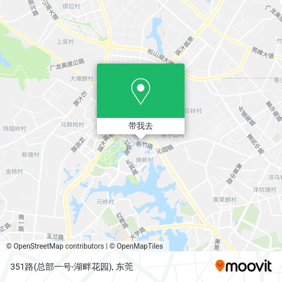 351路(总部一号-湖畔花园)地图