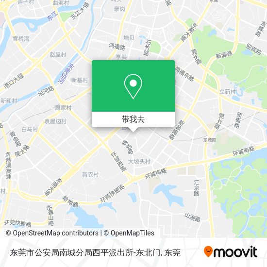 东莞市公安局南城分局西平派出所-东北门地图