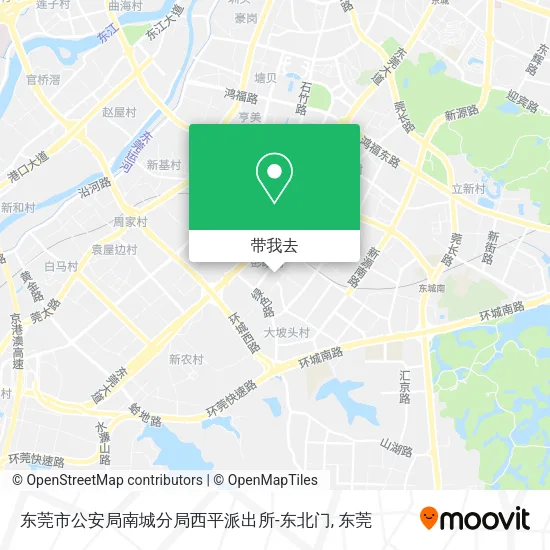 东莞市公安局南城分局西平派出所-东北门地图