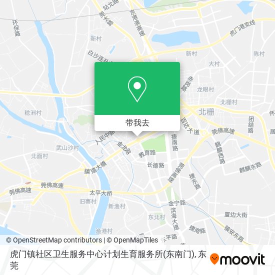 虎门镇社区卫生服务中心计划生育服务所(东南门)地图