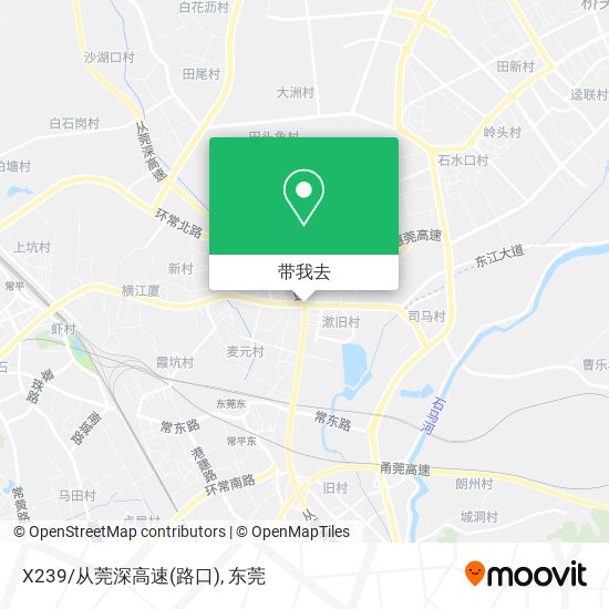 X239/从莞深高速(路口)地图