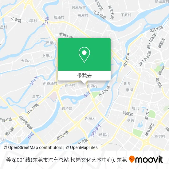 莞深001线(东莞市汽车总站-松岗文化艺术中心)地图