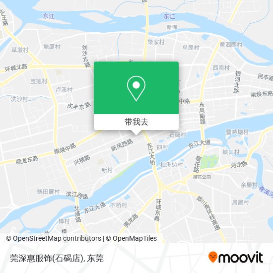 莞深惠服饰(石碣店)地图