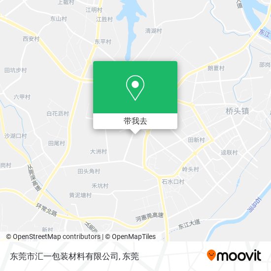 东莞市汇一包装材料有限公司地图