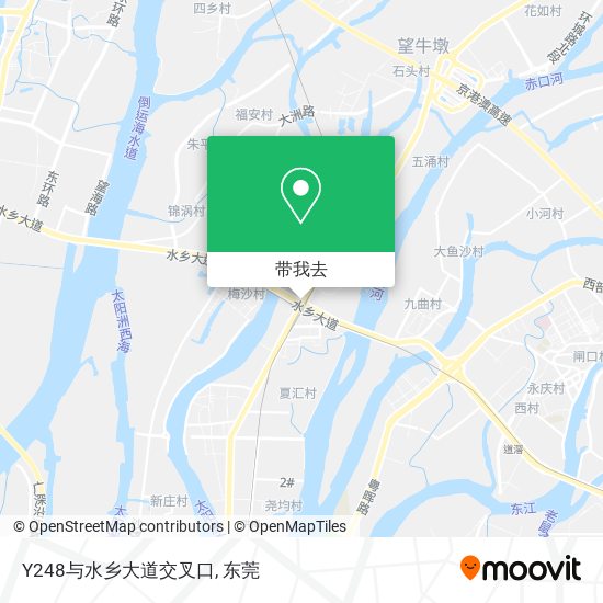 Y248与水乡大道交叉口地图