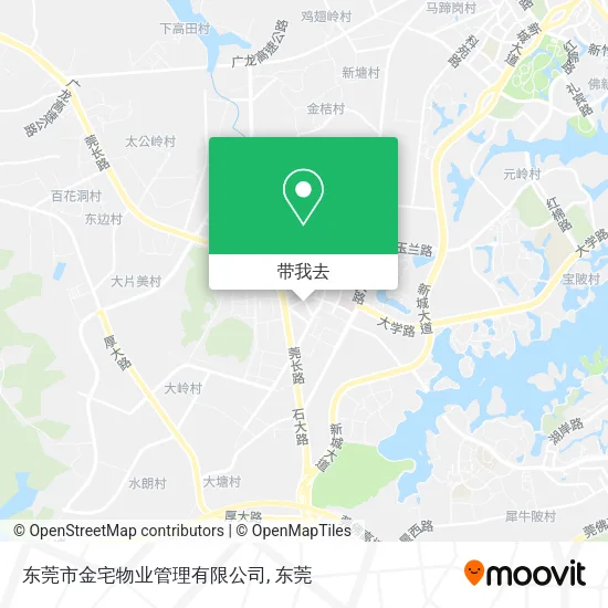 东莞市金宅物业管理有限公司地图