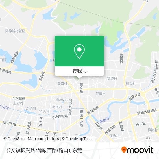 长安镇振兴路/德政西路(路口)地图