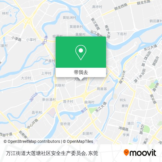 万江街道大莲塘社区安全生产委员会地图