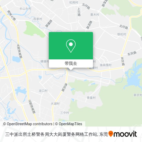 三中派出所土桥警务局大大岗厦警务网格工作站地图