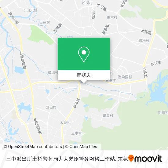三中派出所土桥警务局大大岗厦警务网格工作站地图