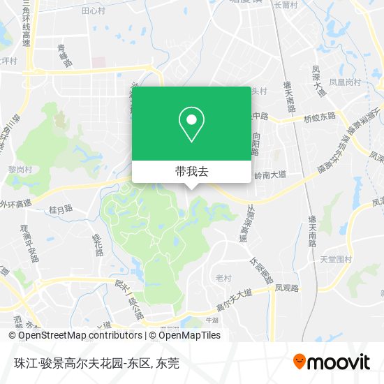 珠江·骏景高尔夫花园-东区地图