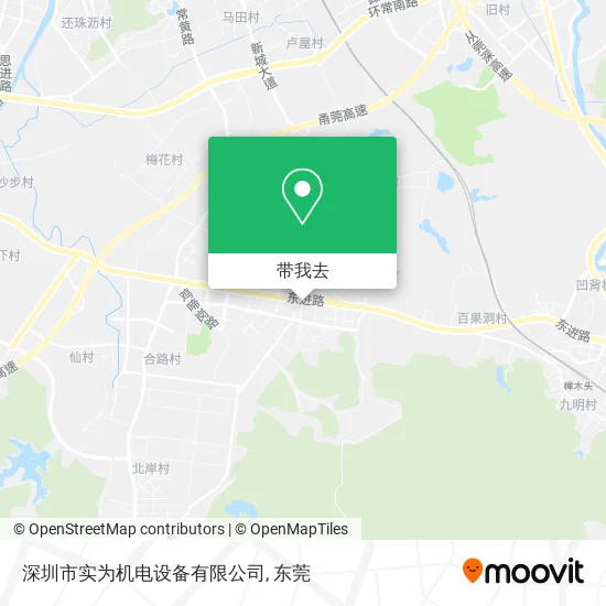 深圳市实为机电设备有限公司地图