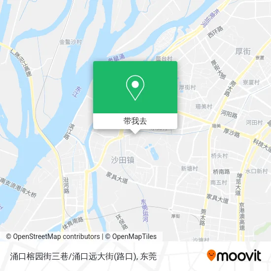 涌口榕园街三巷/涌口远大街(路口)地图