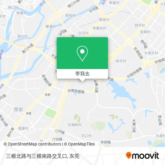 三横北路与三横南路交叉口地图