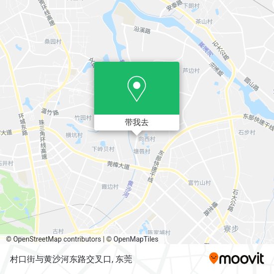 村口街与黄沙河东路交叉口地图