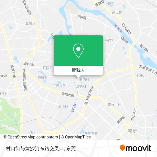村口街与黄沙河东路交叉口地图