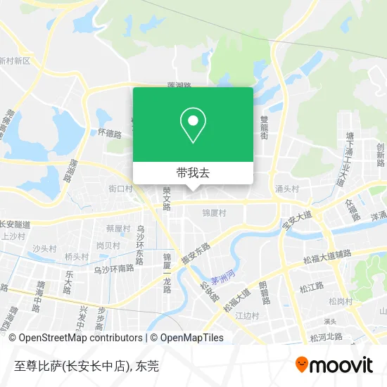 至尊比萨(长安长中店)地图