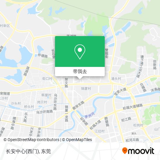 长安中心(西门)地图