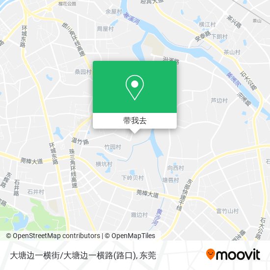 大塘边一横街/大塘边一横路(路口)地图